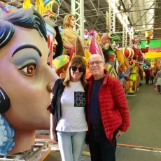 Helania Goulart e Everaldo Ferreira curtem Carnaval nos States