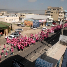 Multidão participa da Caminhada Rosa em Arroio do Silva