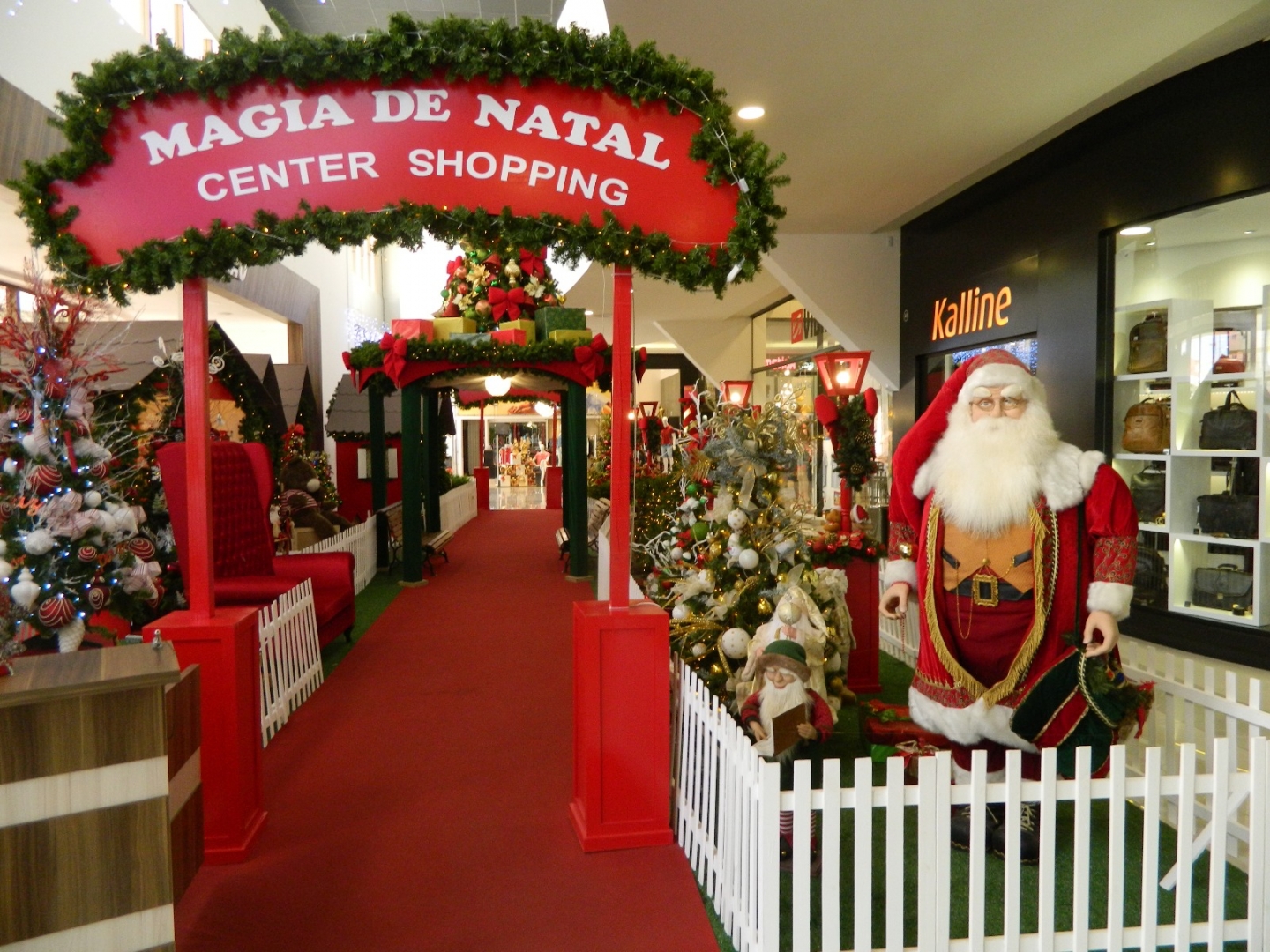 A recepção do Bom Velhinho será no dia 3 de dezembro, às 15h30min em frente ao shopping