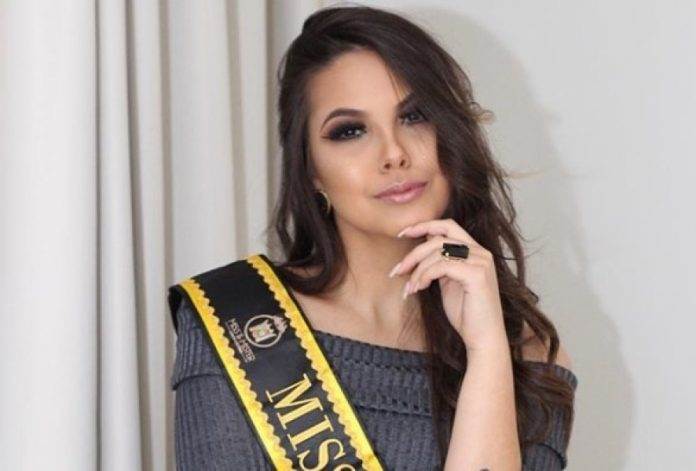 Bruna Vitali de Urussanga, é elegida concurso de Miss Santa Catarina 2018 em Florianópolis