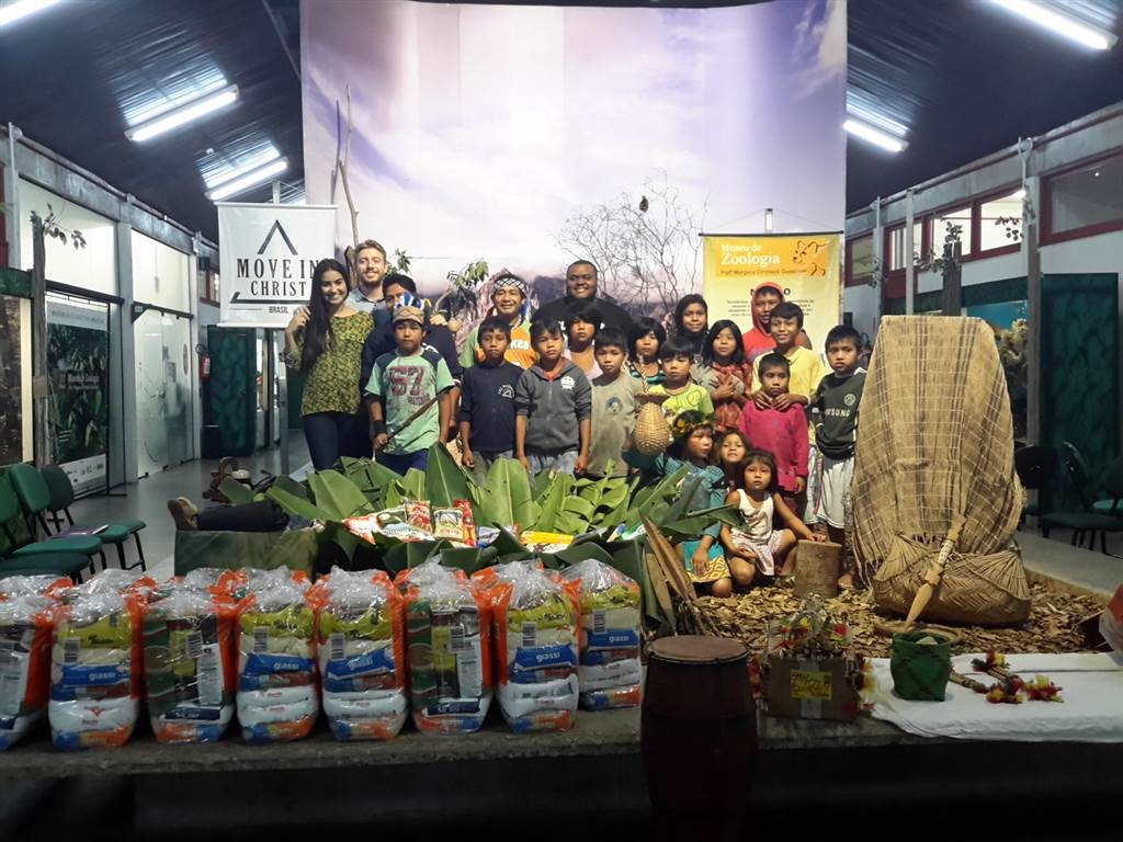 Representantes da aldeia Nhu Porã participaram de uma roda de conversa