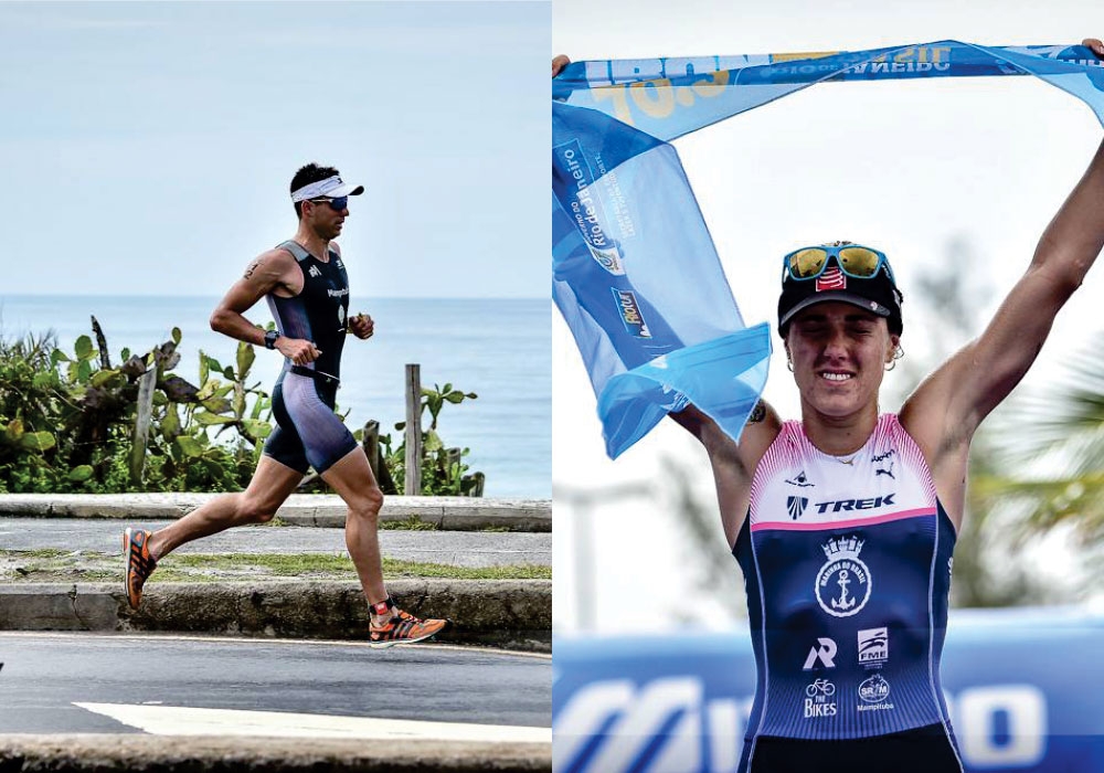 Carol Furriela e Bruno Matheus ficaram entre os dez melhores tempos da maratona