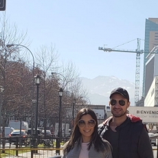 Cazuza Pereira e Misael Moraes Antunes de férias em Santiago do Chile