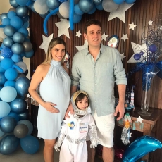 Catherine e Ricardo Guidi celebra aniversário do filho 