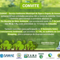 SAMAE realizará ações no Dia Mundial do Meio Ambiente