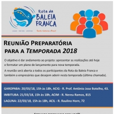 Rota da Baleia Franca: Sebrae inicia preparativos para a temporada 2018