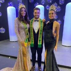 Modelo Luan Antonelli participou do juri Miss Grand Brasil