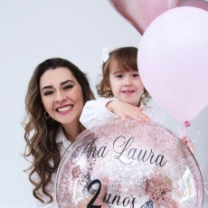 Leila Ramos e Alexei Ramm celebram b-day da filha, em Tubarão 