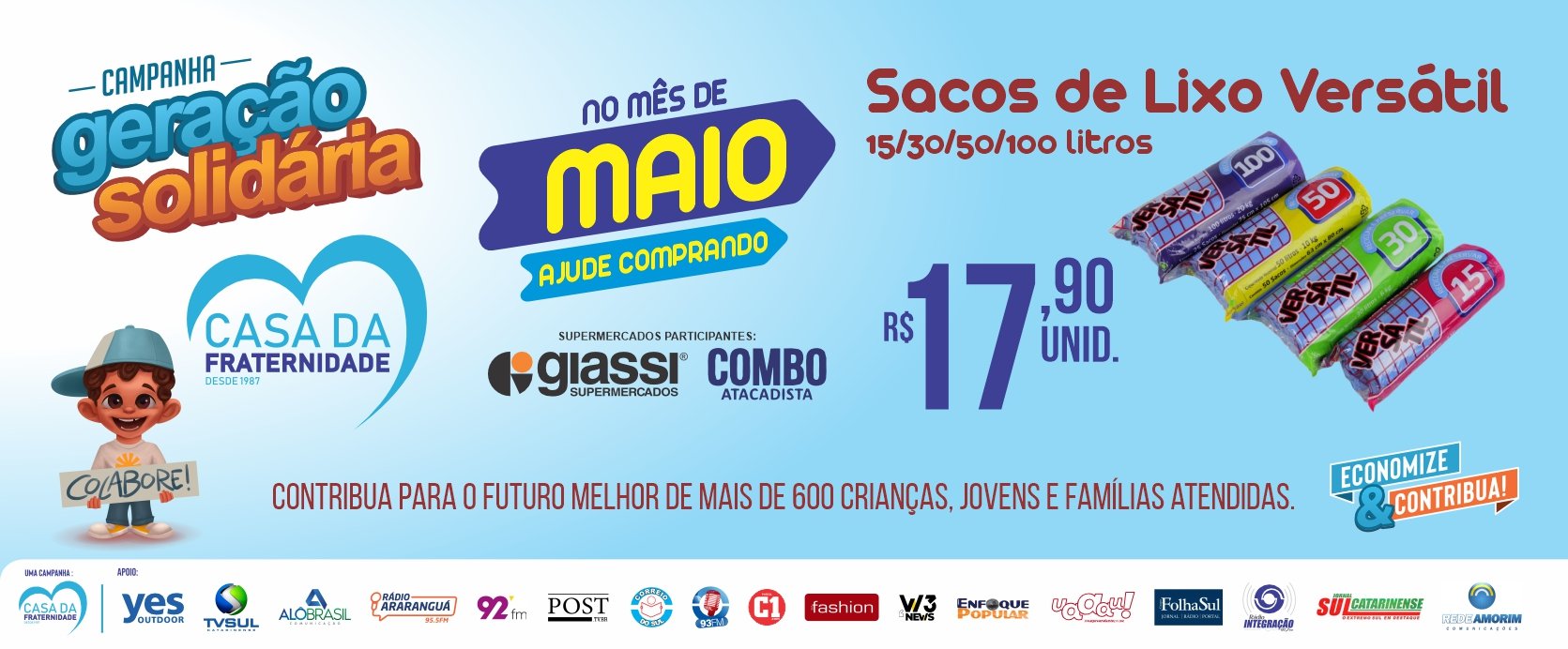 Casa da Fraternidade Geração Solidaria maio 2025