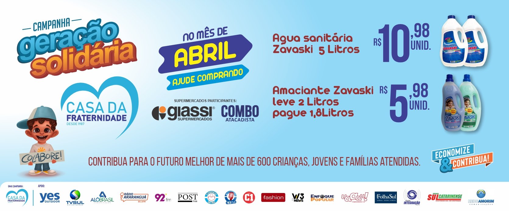 Casa da Fraternidade Geração Solidaria abril 2025