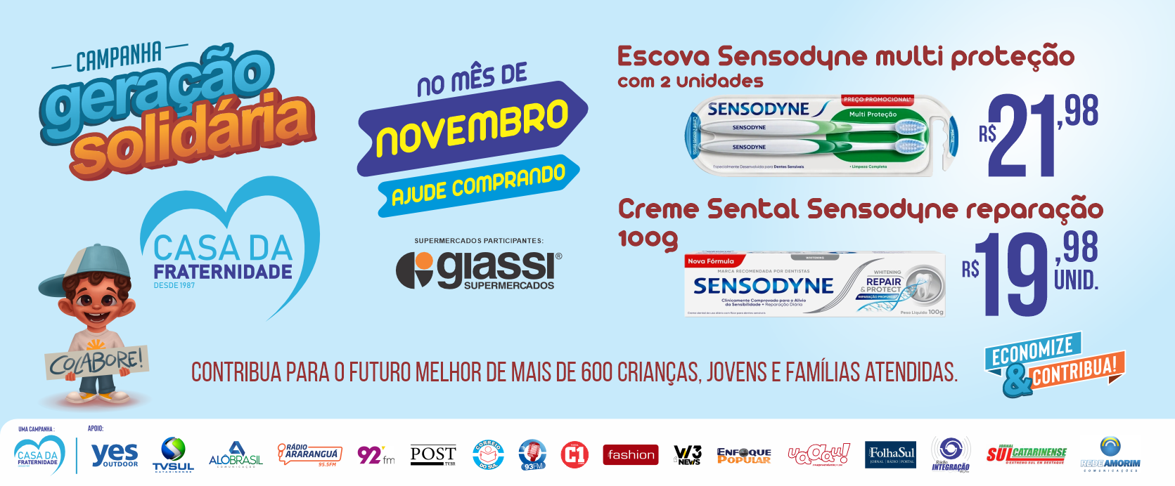 Casa da Fraternidade Geração Solidaria novembro 2025