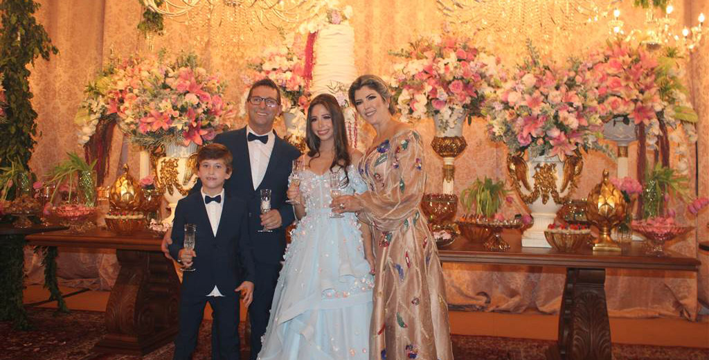 Michelle e Paulo Zacca comemoram aniversário da filha