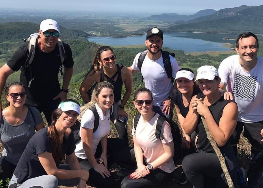 Final de semana com direito a trilha da Pedra Furada, no Sítio Alto Jordão, em Siderópolis.